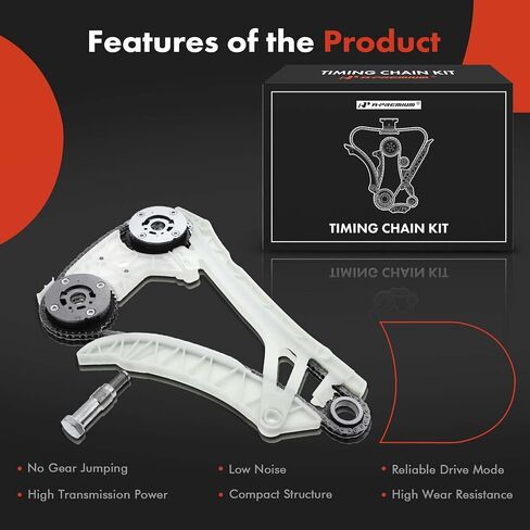 A-Premium Engine Timing Chain Kit W/Tensioner [fits DOHC, 4Cyl 2.0L, 6Cyl 3.0L] Compatible with BMW [2,3,4,5 Series F22 F23 F25 F30 F31 F33 F36 E84], 228i, 328i 12-16, 428i, 528i & X1, X3, X4, X5, Z4 in Saudi Arabia