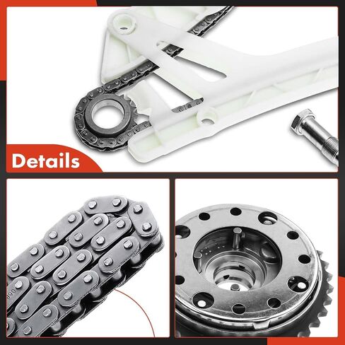 A-Premium Engine Timing Chain Kit W/Tensioner [fits DOHC, 4Cyl 2.0L, 6Cyl 3.0L] Compatible with BMW [2,3,4,5 Series F22 F23 F25 F30 F31 F33 F36 E84], 228i, 328i 12-16, 428i, 528i & X1, X3, X4, X5, Z4 in Saudi Arabia