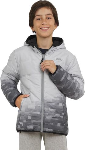 Eddie Bauer Boys' Deer Harbor Reversible Faux Fur Lined Insulated Puffer Jacket in Saudi Arabia