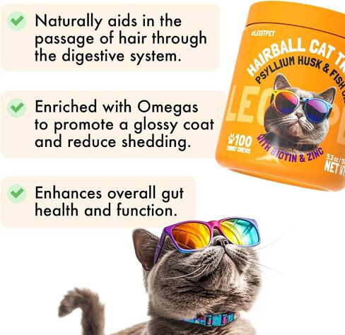 Cat Calming Treats Natural Anxiety Relief for Indoor Cats Stress & Travel Storm Separation Support Helps with Vet Visits, Grooming & Loud Noises Soothing Behavior Aid 100 Yummy Chews in Saudi Arabia