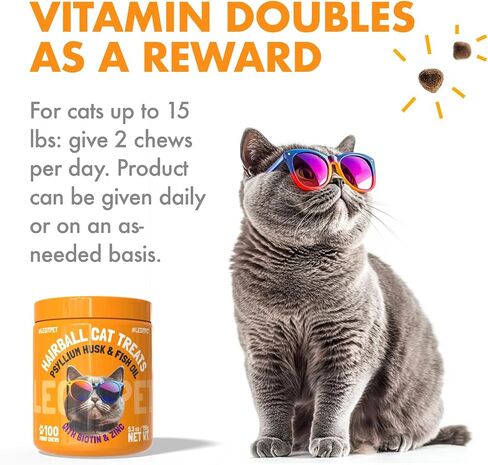 Cat Calming Treats Natural Anxiety Relief for Indoor Cats Stress & Travel Storm Separation Support Helps with Vet Visits, Grooming & Loud Noises Soothing Behavior Aid 100 Yummy Chews in Saudi Arabia