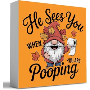 سقوط صندوق خشبي لافتة ديكور مكتب، 5.1 × 5.1 بوصة علامة خشبية الخريف لديكور صينية متدرجة لغرفة المعيشة المنزلية، يوم الحصاد، عيد الشكر، ديكور سطح الطاولة - اليقطين المبارك in Kuwait