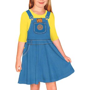 Remimi Girls Halloween Dresses Pumpkin Print 3/4 Sleeve Dresses 3-14 Years in Saudi Arabia