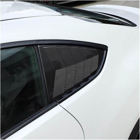 Compatible For Toyota 86 2022/Subaru BRZ Car Rear Window Triangle Exterior ABS Car Styling Shutter Deflector Decoration Modified Accessory(Carbon fiber pattern) in Saudi Arabia
