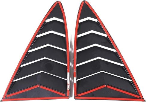 Compatible For Jaguar F-TYPE 2013-2024 ABS Black Car Rear Window Triangle Exterior Shutter Deflector Decoration Modified Accessrories(Carbon look) in Saudi Arabia