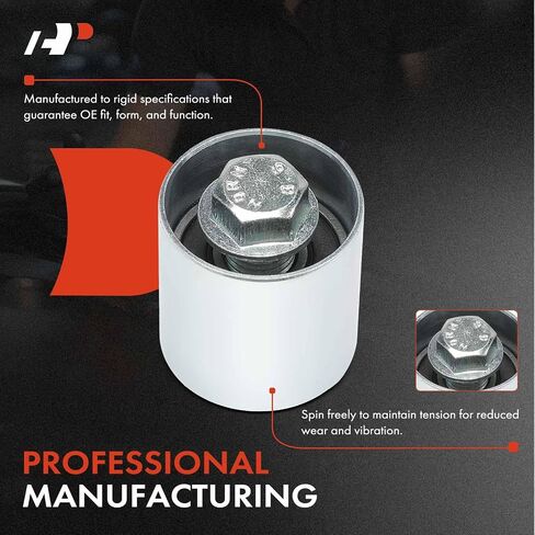 A-Premium Lower Belt Idler Pulley Compatible with Volkswagen Jetta 2000-2005 2007-2008, Passat 2000 2002-2008, Golf, Golf R, Beetle, Eos, GTI & Audi A4, A4 Quattro, A3, A3 Quattro, TT, TT Quattro in Saudi Arabia