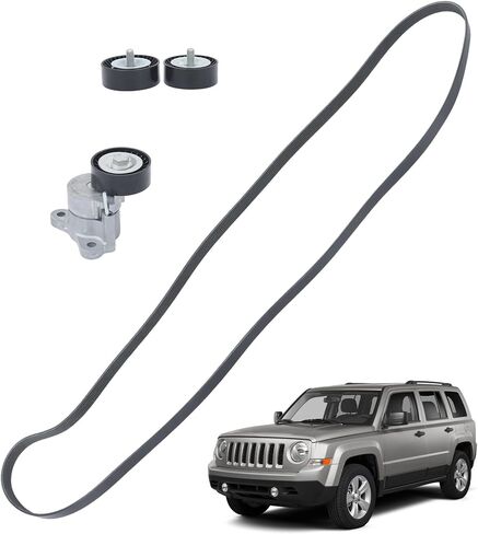 munirater Belt Tensioner with Pulley Kit Set Replacement for Compass 2008-2017 Patriot 2008-2016 Avenger 2008-2014 in Saudi Arabia