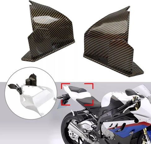 سبويلر هوائي بجناح ثابت من الكربون لسيارة BMW S1000RR 09-14 (نمط ألياف الكربون) in Kuwait
