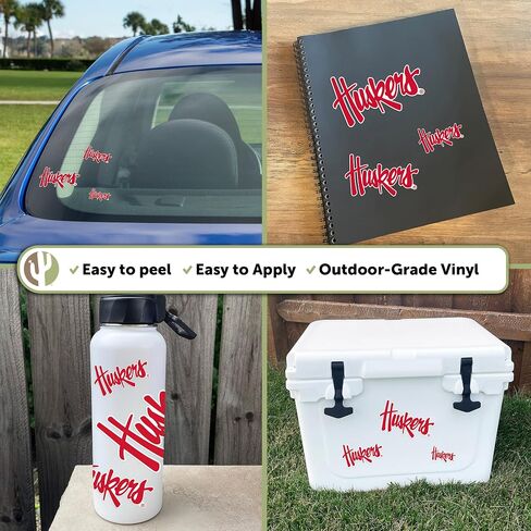 Desert Cactus University of Nebraska Stickers GBR NU Huskers Vinyl Decals Laptop Water Bottle Car Scrapbook T3 (Type 3-1) in Saudi Arabia