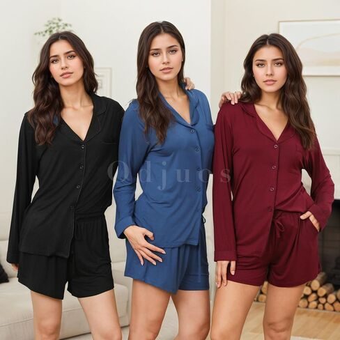 Pajamas for Women Set Jersey 2 Piece Bridesmaid Sleepwear Bridal Gift Bride PJs Loungewear in Saudi Arabia