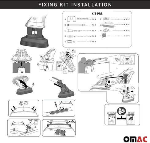 قضبان متقاطعة لرف السقف من OMAC لسيارة BMW 2 Series F22 كوبيه 2014-2021 شديدة التحمل قابلة للقفل بوزن 220 رطل من الألومنيوم الأسود قطعتان تناسب حاملات البضائع كاياك كانو دراجة على الجليد in Saudi Arabia