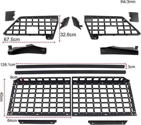 for Ford Explorer 2020-2024 Car Trunk Rack Shelf Luggage Storage Panel Organizer Car Accessories in Kuwait