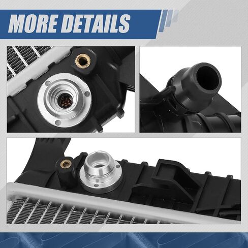 Auto Dynasty Radiator Compatible with 08-10 A5 A6 A7 Quattro S4 S5 Q5 SQ5 3.0L 3.2L 3.6L Gas Powered AT, DPI 13278 Factory Style 2-Row Cooling Radiator, Aluminum Core in Saudi Arabia