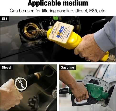 EVIL ENERGY Inline Fuel Filter 100 Micron with 6AN 8AN 10AN Adapter Universal 50MM in Saudi Arabia
