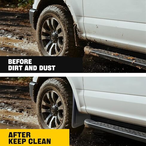 Mud Flaps for Ford F150 2025 2024 2023 2022 2021, Mud Flaps for Trucks for F-150 Mudflaps Splash Guards for 2025 Ford F150 Accessories, No Drilling Mud Guards, Set of 4 in Kuwait