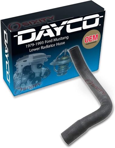 Dayco Lower Radiator Coolant Hose compatible with Ford Mustang 4.2L 5.0L V8 1979-1993 in Saudi Arabia