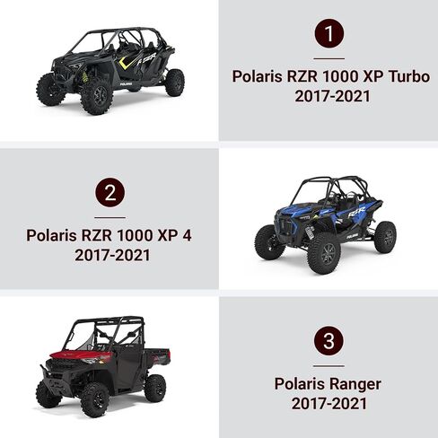 4 قطع أغطية مركزية لعجلة المحور لبولاريس RZR، أجزاء غطاء حافة مركز العجلة متوافقة مع Polaris RZR 1000 XP Turbo/XP 4/Ranger 2017-2021 (استبدال #1522872-655) in Kuwait