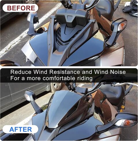 PSLER Spyder F3 Gauge Spoiler Cover Tinted Gauge Support Gauge Shield Cover Gauge Protector Fit for Spyder F3 F3-S 2015-2023 Accessories Replace #219400531 Smoked in Saudi Arabia