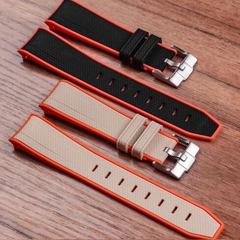 Bands for Moonswatch Watch Quick Release Silicone Rubber Curved End No Gap Watch Band for Omega X Swatch Moonswatch Speedmaster Watch 20mm Straps Bracelet Replacement Strap for Men Women in Saudi Arabia