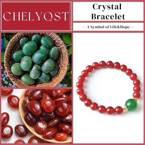 Beaded Bracelets for Women,Stretch Healing Crystal Bracelet Natural Stone Gemstone Jewelry Gifts in Saudi Arabia