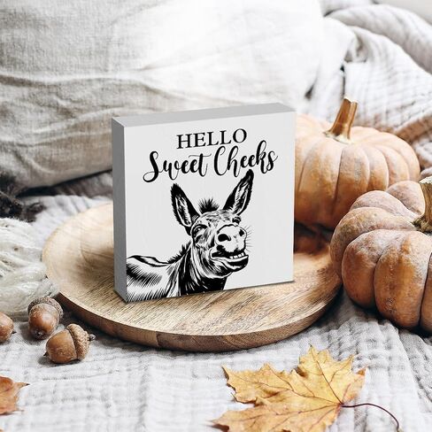 Fall Wooden Box Sign Desk Decor, 5.1 X 5.1 Inch Autumn Wood Sign for Tiered Tray Decor for Home Living Room Harvest Day Thanksgiving Tabletop Decor-Blessed Pumpkin in Saudi Arabia