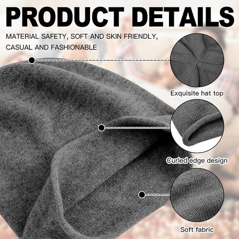 Custom Beanie for Men - Bulk Personalized Beanies Unisex Add Your Text Photo Custom Winter Hat Custom Logo Beanies in Saudi Arabia