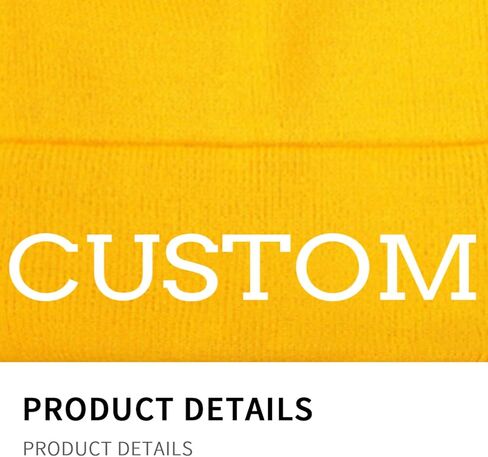 Custom Beanie for Men - Bulk Personalized Beanies Unisex Add Your Text Photo Custom Winter Hat Custom Logo Beanies in Saudi Arabia