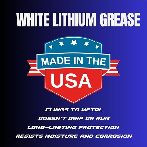 White Lithium Grease 2-Pack – (2 x 8 oz Squeeze Tubes / 16 oz Total / 1 lb) Heavy-Duty Waterproof Grease for Automotive, Marine, Trailer & Home Use in Saudi Arabia