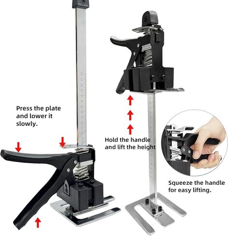 Greywolf مجهود ذراع جاك 2 حزمة، 15.5 بوصة أداة جاك يدوية، رفع الأثاث متعدد الوظائف، تحمل 440 رطل رفع 6.7 بوصة، للخزانة وبلاط الحائط أداة ضبط الارتفاع المحمولة in Kuwait