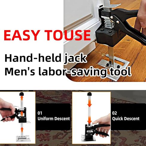 Greywolf مجهود ذراع جاك 2 حزمة، 15.5 بوصة أداة جاك يدوية، رفع الأثاث متعدد الوظائف، تحمل 440 رطل رفع 6.7 بوصة، للخزانة وبلاط الحائط أداة ضبط الارتفاع المحمولة in Kuwait