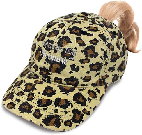 Custom Ponytail Cap Camo Hat Meemaw Grandma Grandmother F Sun Hat with Ponytail Hole Bci Cotton in Saudi Arabia