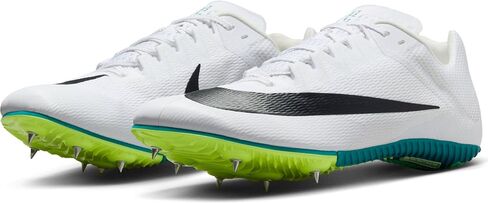 مسامير الركض Zoom Rival للمضمار والميدان من نايكي (FZ9663-102، أبيض/تنوب ساطع/أخضر فابور/أسود) in Saudi Arabia