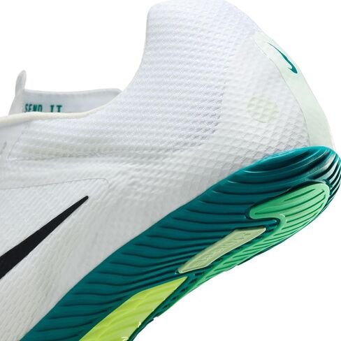 مسامير الركض Zoom Rival للمضمار والميدان من نايكي (FZ9663-102، أبيض/تنوب ساطع/أخضر فابور/أسود) in Saudi Arabia