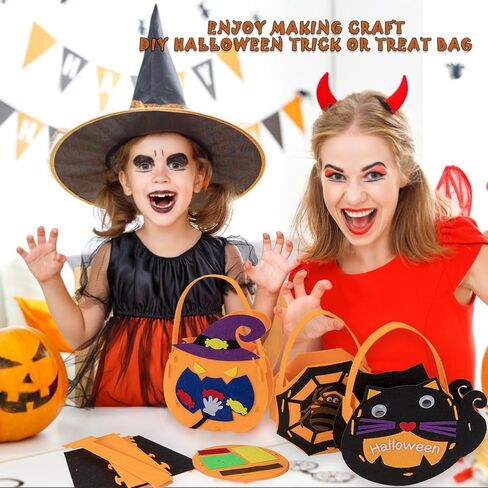 OZENT 8 Set Sewing Handbag Kit, Sew Your Own Purses and Handbags, Felt Sewing Kit with Stickers DIY Sewing Felt Craft for Girls in Saudi Arabia