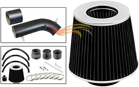 RW SERIES - MATTE BLACK PIPE GRAY - SHORT RAM INTAKE Compatible For 96-98 TOYOTA 4Runner 3.4L V6 / 95-98 T100 / Tacoma 3.4L V6 in Kuwait