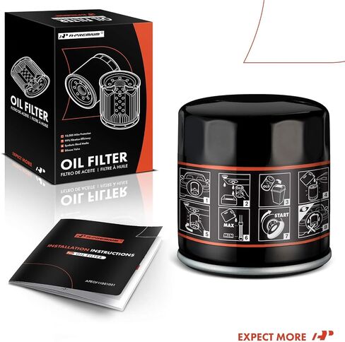A-Premium 10K Miles Protection Spin On Oil Filter Compatible with Chevrolet & GMC & Jeep & Buick & Cadillac & Suzuki & Saab & American Motors & Checker & Daewoo & Oldsmobile & Pontiac & Saturn & Isuzu in Saudi Arabia