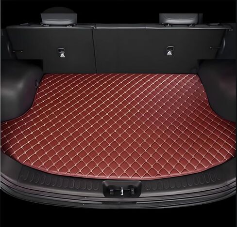 Custom Making Trunk Mats Cargo Mats Fit for 99.9% Sedan SUV All Weather Protection Leather Liners Trunk Mat Cargo Liners (Black Blue) in Saudi Arabia