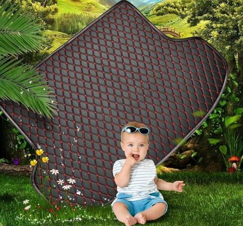 Custom Making Trunk Mats Cargo Mats Fit for 99.9% Sedan SUV All Weather Protection Leather Liners Trunk Mat Cargo Liners (Black Blue) in Saudi Arabia