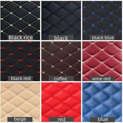 Custom Making Trunk Mats Cargo Mats Fit for 99.9% Sedan SUV All Weather Protection Leather Liners Trunk Mat Cargo Liners (Black Blue) in Saudi Arabia