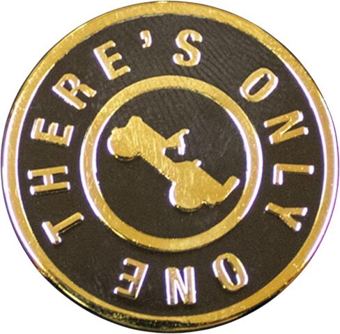 Jeep There’s Only One Lapel Pin – Vintage Willys Jeep Round Cloisonné Enamel Badge | 1" Collectible Pin | Made in USA in Saudi Arabia