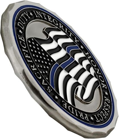 Pinmart's USA Veteran 3D Challenge Coins - Gifts for Military, Police, Firefighters - American Flag, Patriotic, Thin Blue Line Challenge Coin Designs in Saudi Arabia