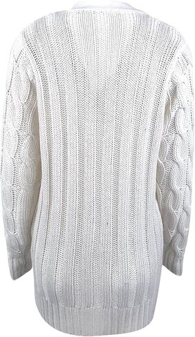 Cardigan for Women Casual Fall Button Down Open Front Cable Knit Cardigans Sweaters Long Sleeve Winter Outerwear in Saudi Arabia