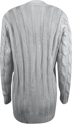Cardigan for Women Casual Fall Button Down Open Front Cable Knit Cardigans Sweaters Long Sleeve Winter Outerwear in Saudi Arabia