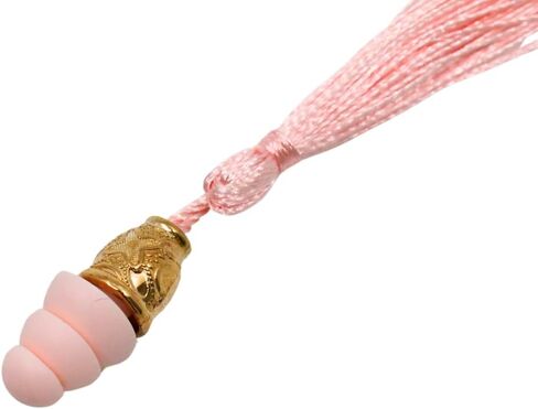 Breakfast at Tiffany's Inspired Tassel Earplug - Perfect for Audrey Hepburn Costume, Decorations, Holly Golightly - Basic Noise Cancelling Fashionable earplugs (Dusty Rose, One Size) in Saudi Arabia