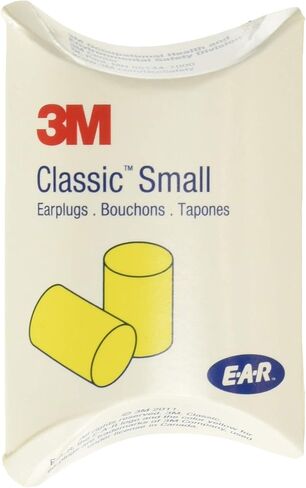 3M 3101103 Ear Classic Small Earplugs in Pillow Paks, PVC Foam, Yellow, 200 Pairs in Saudi Arabia