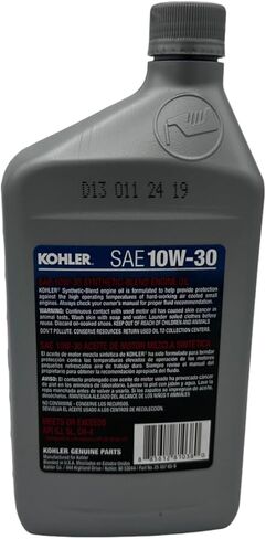 ستة عبوات متوافقة مع زيت المحرك Kohler SAE 10W-30 المصنوع من مزيج صناعي 25 357 65-S تحتوي على ستة كوارتات وقمع in Saudi Arabia