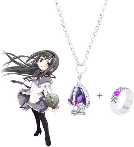 Ultimate Anime Cosplay Jewelry Set: 5 Soul Core Gem Necklaces with 5 Unique Tail Rings for Every Character! in Saudi Arabia
