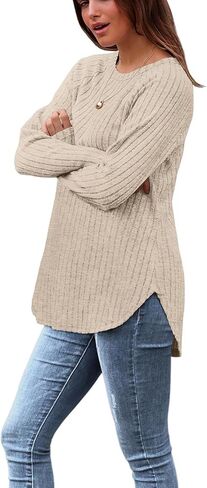 LRMQS Long Sleeve Shirts for Women Trendy Casual Loose Fit Dressy Tunic Tops Fall Fashion 2025 Warm Sweater Holiday Outfits in Saudi Arabia