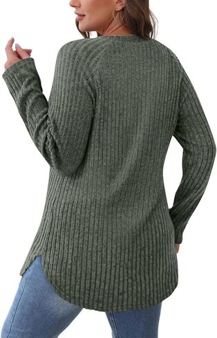 LRMQS Long Sleeve Shirts for Women Trendy Casual Loose Fit Dressy Tunic Tops Fall Fashion 2025 Warm Sweater Holiday Outfits in Saudi Arabia