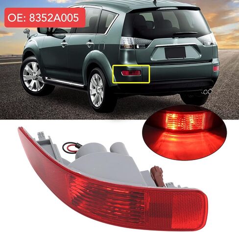 Bumper Side Marker Lamp,Left Rear Bumper Reflector 8352A005 For Outlander 2007-2012 Tail Light in Saudi Arabia